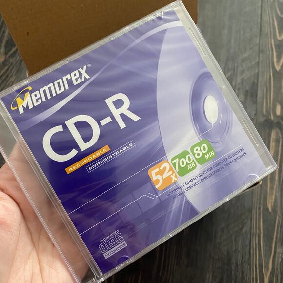 Memorex 52X CD-R Disc's, Compact Disc Recordable, Full Sealed Box - Picture 1 of 5
